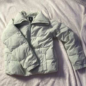 Sage green girls puffer coat